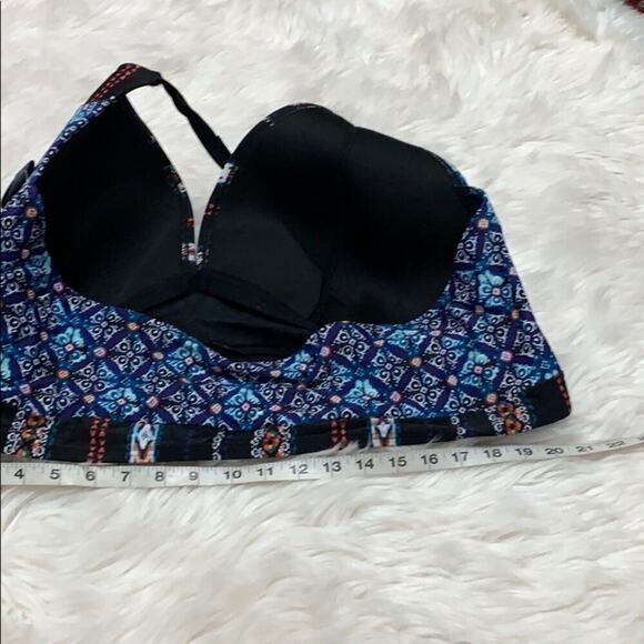 NWT CACIQUE SWIM‎ MOSAIC GEOMETRIC TOP Size 28 - Picture 7 of 8
